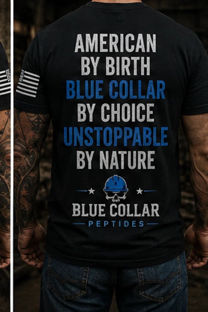 American Blue Collar Tee back view