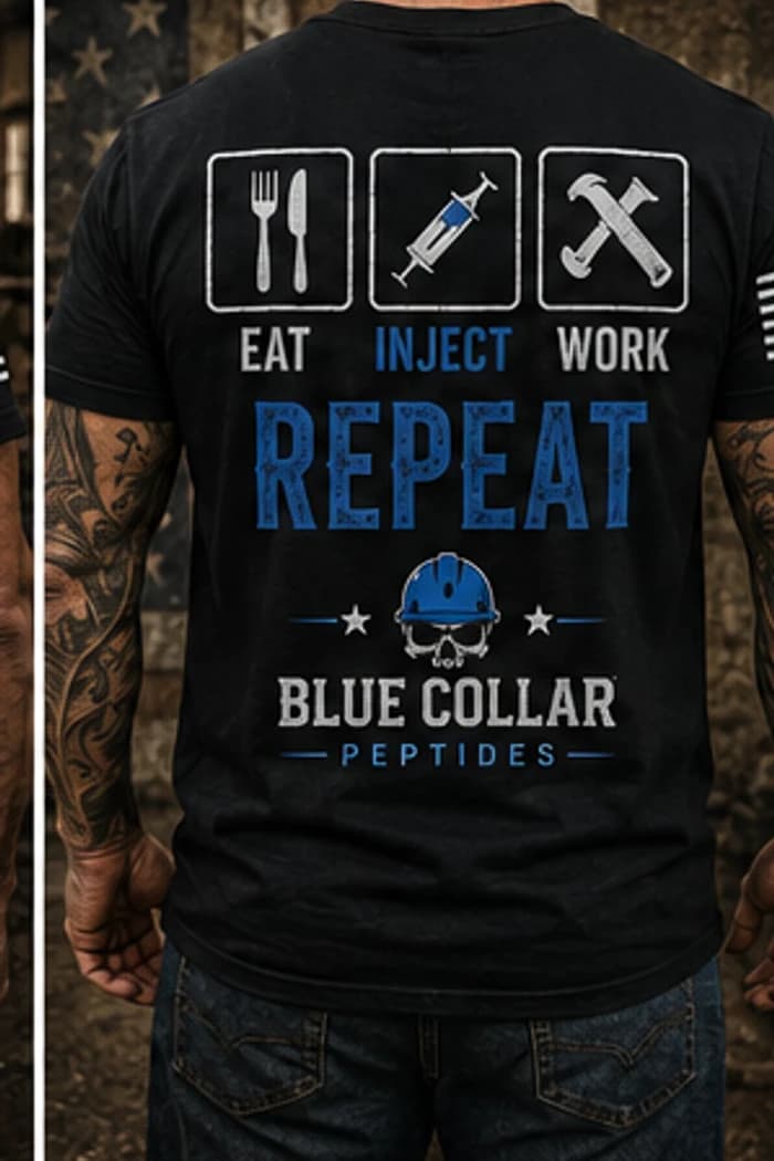 Eat Work Repeat Tee back view