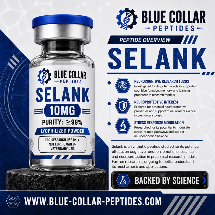Selank 10 mg included in The Signal Shop