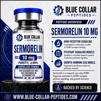 Sermorelin 10 mg research material